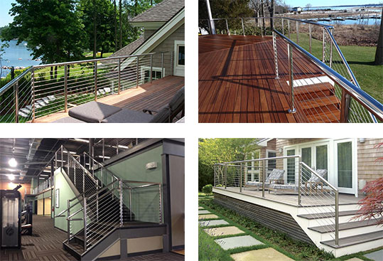 Stainless Cable Railing 4 Different Ways