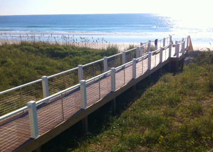 Cable Railing on Boardwalk